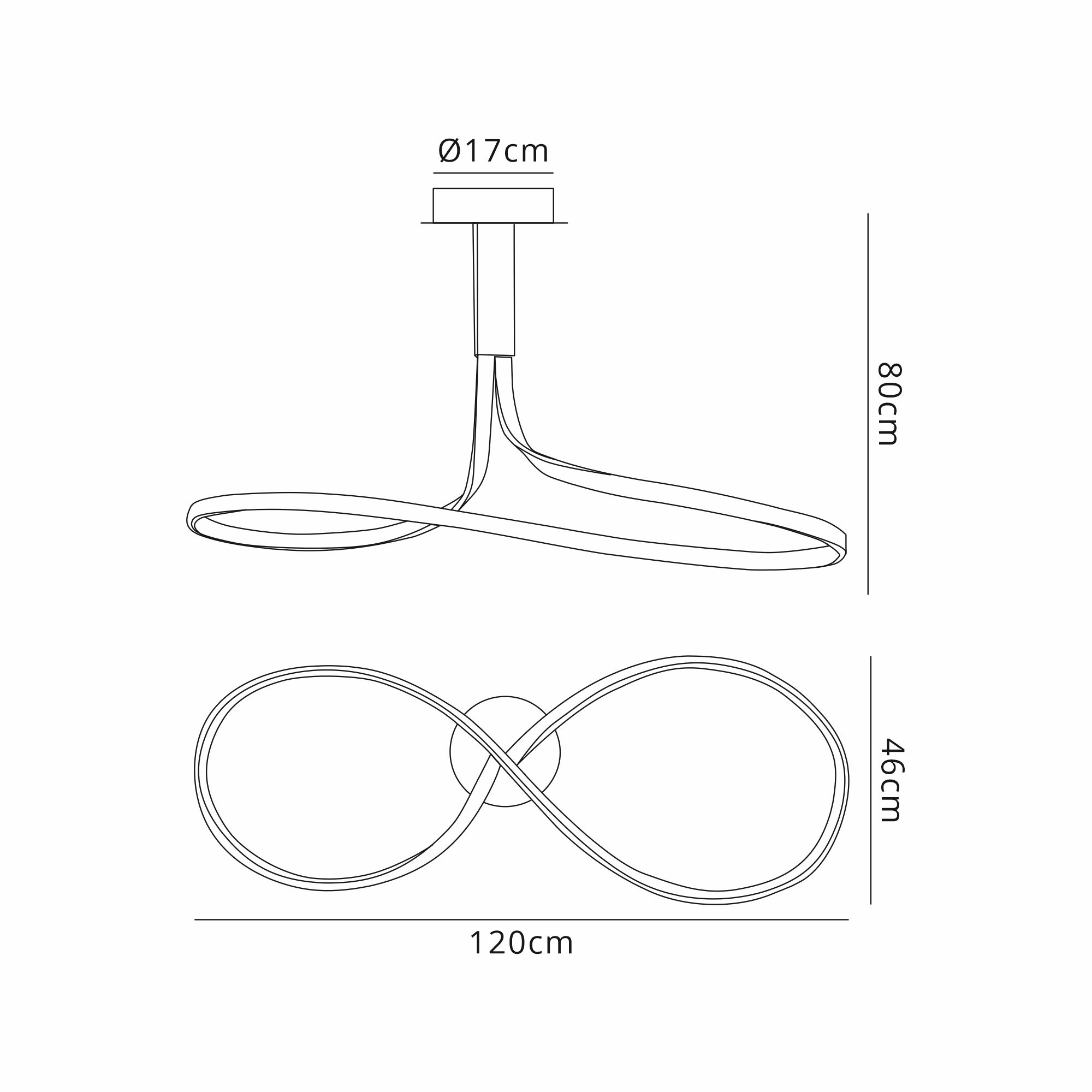 Nur Brown Oxide XL Ceiling Lights Mantra Semi Flush Fittings